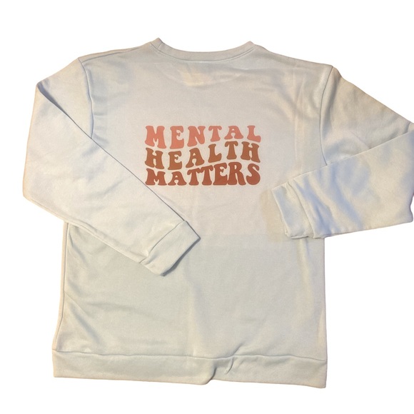 Serotonin mental health graphic crewneck sweatshirt size XL - Picture 5 of 8